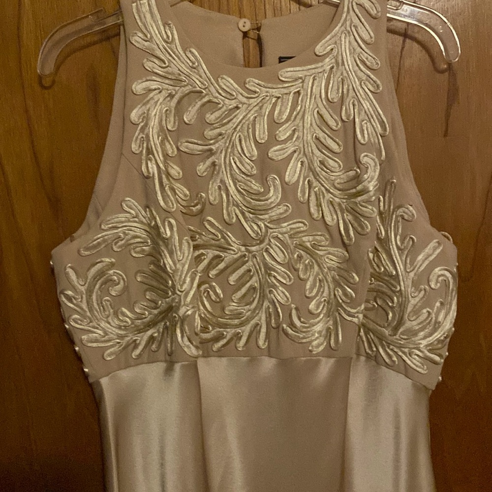 Stunning gold silk long dress